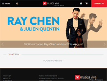 Tablet Screenshot of musicaviva.com.au